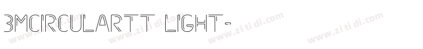 3MCircularTT Light字体转换
